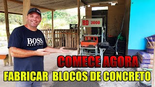 COMECE AGORA FABRICAR BLOCOS DE CONCRETO