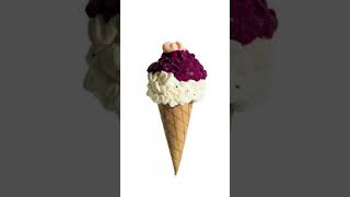 Purple and White Cream Wafflecone Icecream 💜🍦🤍🍦  |#purple #white #icecream #wafflecone|  The DRVL