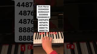 Dark Horse // follow my ig: jessnotes123 #piano #pianotutorial #pianomusic #katyperry #juicyj