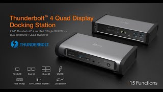 j5create | Thunderbolt™ 4 Quad Display Docking Station | JTD568