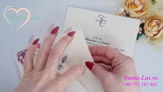 Invitatie nunta cod 16210 💌 Invitatii Nunta Deosebite 💝 Modele Invitatii de Nunta-Lux.ro