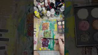 I am a work in progress art journal page #the100dayproject2023  #mixedmedia #artjournal