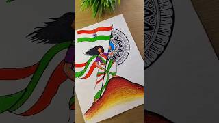 Republic Day mandala art🙏🇮🇳| नेताजी जयंती | #shorts #viral #trending #republicday