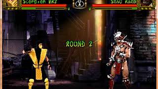 TheSawamen MUGEN Fights - Scorpion (me) VS Shao Kahn