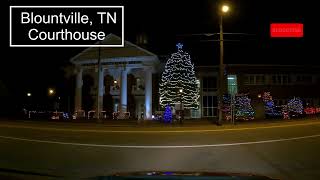 Blountville, Tennessee Courthouse 2023 Christmas lights #shortsvideo #christmas