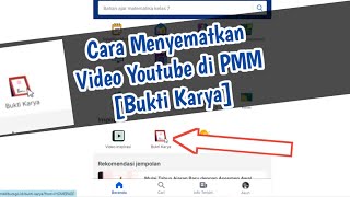 Cara Menyematkan link Youtube di PMM Bukti Karya