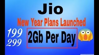 JIO Happy New Year 2018 New Plans🎉 | 2Gb Data at Just 299rs😱