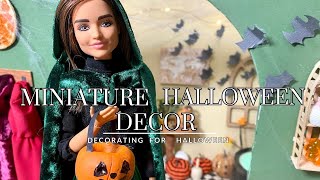 Miniature Halloween Decorations | Decorate the Dollhouse for Halloween