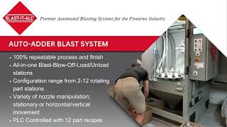 Premier Automated Blasting Systems for the Firearms Industry - Auto-Adder Blast System