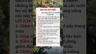 Mẹo hay sức khỏe #suckhoe #doisong #baihoccuocsong #xuhuong #reels