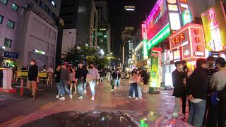 [4K] Gangnam, Seoul, South Korea on Saturday Night (April 2022)