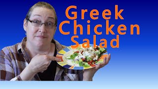 Gyro Chicken Salad with Tzatziki Sauce dressing