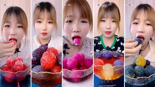 [solo] || only Qian's dipped ice balls eating asmr || full video || compilations