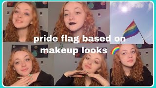 PRIDE flag based makeup looks!!!