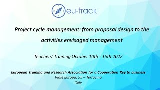 Project Cycle Management - Teacher Training