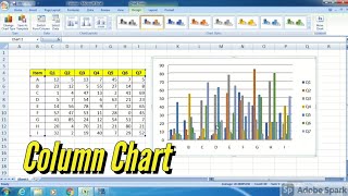 [Hindi] How to Create Column Chart in Excel | एक्सेल में कॉलम चार्ट कैसे बनाएं