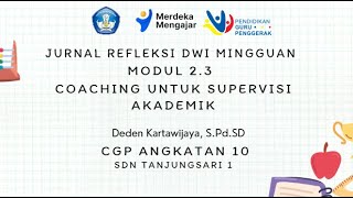 Jurnal Refleksi Dwi Mingguan modul 2.3