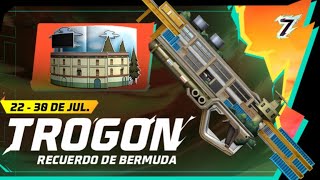 Cómo sacar la nueva SKIN DE TROGON RECUERDO DE BERMUDA con 9 diamantes en free fire 😃