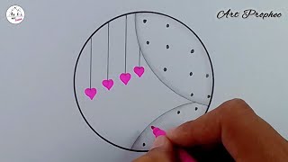 Pink Heart Beautiful Drawing - Art Prophec Heart Drawing 💖💖