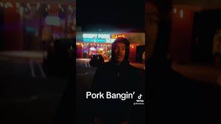 We out chea pork bangin’ come get served #funny #crispypork #porkbangin