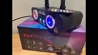 EHAHO DJ LIGHTS DISCO CLUB LASER LIGHTING EFFECT DEMO AND PRIZE GIVE A WAY