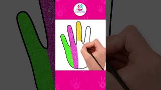 Impariamo come disegnare le mani con i disegni glitterati per bambini | chiki arte italiana