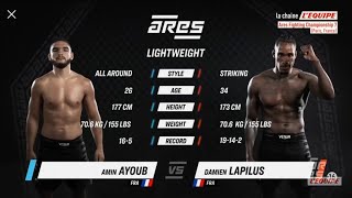 Amin Ayoub vs Damien Lapilus Ares 7 Full Fight