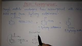 ||fries rearrangement||Rearrangement of phenol|#b.sc2year#chemistry #namedreactions