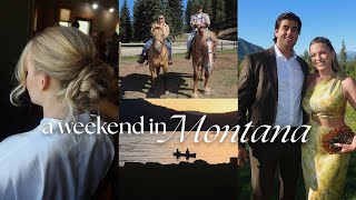 MONTANA VLOG ⛰️☀️🛶🐻 trail riding, doing my friend's brial hair, cold plunge in whitefish lake + more