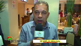 Pr  Edson Costa na 15º AGE da CONADIBE em Águas de Lindóia 29/08/2018