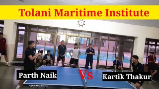 Table Tennis 🎾 Match | Kartik vs Parth @tolanimaritimeinstitute1926