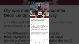 Olympic Medal-Winning Sprinter Deon Lendore Dies In Car Accident