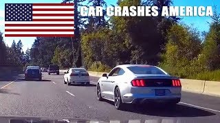 CAR CRASHES IN AMERICA #25 | BAD DRIVERS USA, CANADA