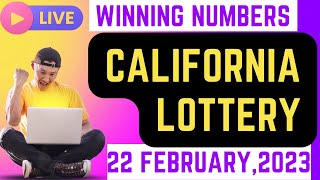 California Evening Lottery Drawing Results - 22 Feb, 2023 - Daily 3 - Super Lotto Plus - Powerball