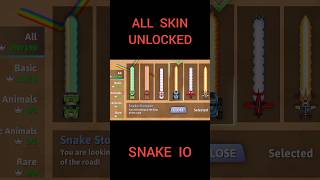 Snake io all skin unlocked #snakeio #gameplay #shorts