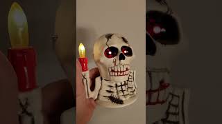 Spooky Skeleton Lantern With Sound Light Up Eyes Battery Operated Halloween Toy Monster Tiktok Short