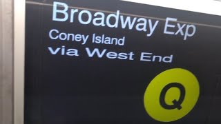 R179 (Q) Train to Coney Island via West End Display