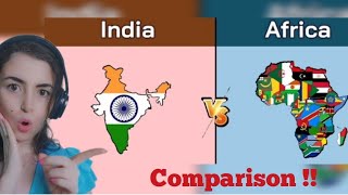 Foreigner reacts to INDIA Vs AFRICA | Comparison! #india #africa #reaction