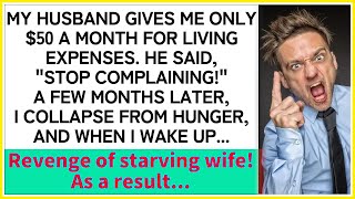 The nightmare day experienced by the husband who only gave $50 a month for living expenses