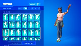 JOY DOING ALL FORTNITE ICON SERIES EMOTES & DANCES (Roller Vibes, Hey Now!, The Macarena )