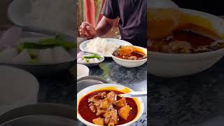 best Desi Chicken 🐔 curry🍛 //jungle junket chandaka road #shorts #desi