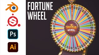 Making a Casino Wheel of Fortune in 3D! | Blender & Substance Painter