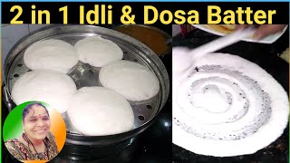 How to make? Soft Idli, dosa Batter @RanasRecipe makes Idly maavu at home