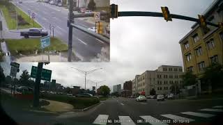 Accident on Woodward (8-8-2022) - Both Angles