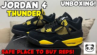 *UPDATE* HOW TO BUY REPLICA SNEAKERS! Jordan 4 Thunder Sneaker Unboxing & Review!