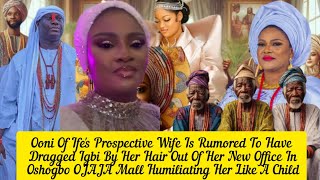 Ooni Of Ife's Palace Shock As Igbi Run  To The Palace Fell On The Floor Before Elders Queen Naomi 🧐