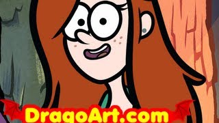 How to Draw Wendy, Gravity Falls, Wendy, Step by Step