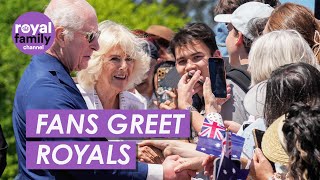 Beaming King and Queen Meet Ecstatic Fans on Second Day of Royal Tour