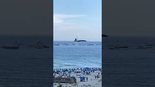 Vapor Cone SlowMo! Blue Angels sneak pass on Pensacola Beach #shorts