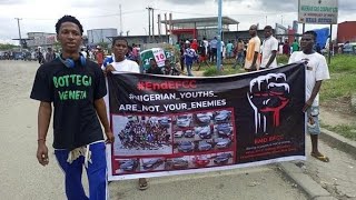 EndEFCC  Protest  In Ughellli Delta state